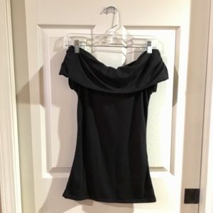 ✨NWT! Black Open Shoulder Top
